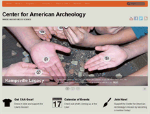 Tablet Screenshot of caa-archeology.org